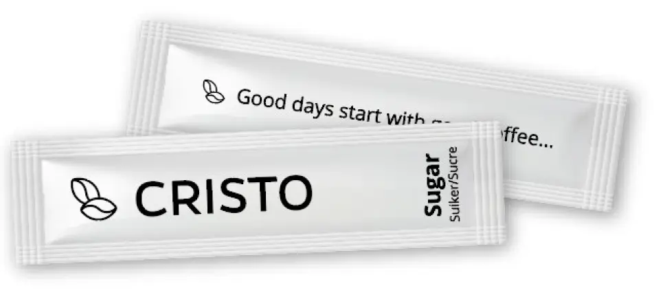 Cristo – Bâtonnets de sucre 4 g x 600 pièces (boîte distributrice)