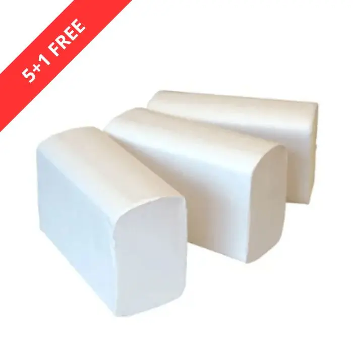 HANDDOEKPAPIER MULTIFOLD M-FOLD, verlijmd, cellulose, 2-laags (3000 vellen)