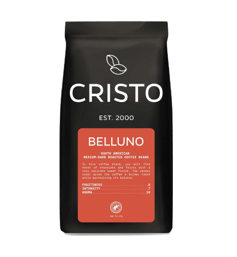 Cristo Belluno Bonen Koffie 1 kg