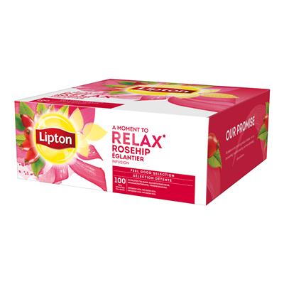 Lipton Theebuiltjes Rozenbottel 100 stuks