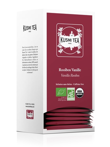 Kusmi Tea Rooibos Vanille Bio - 25 Sachets