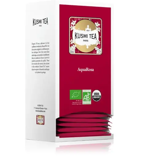 [21631A1060] Kusmi Tea AquaRosa Bio - 25 Sachets