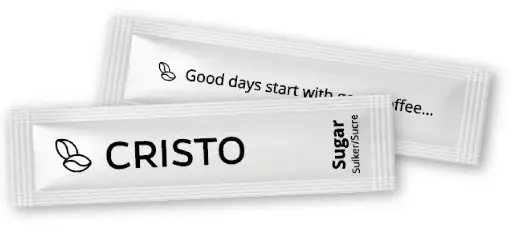 Cristo – Bâtonnets de sucre 4 g x 600 pièces (boîte distributrice)