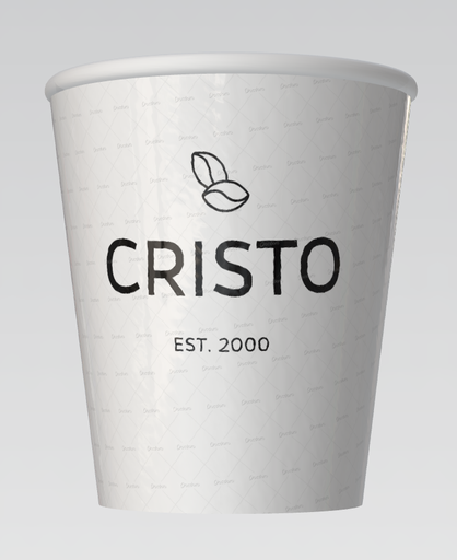 Cappuccino Beker Cristo 230cc 50 stuks