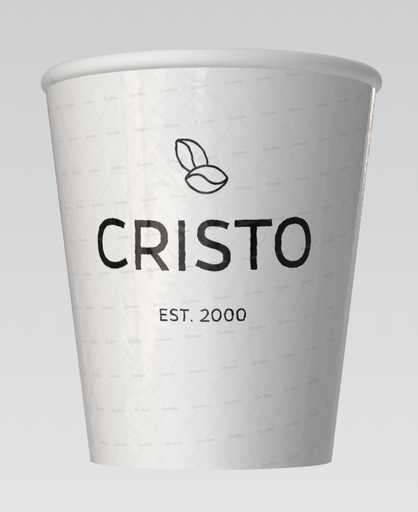 [PL2605 Cristo 230cc] Cappuccino Beker Cristo 230cc 1000 stuks